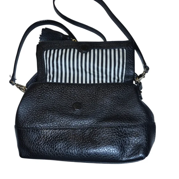 kate spade Black Pebbled Leather Crossbody with Tassel - Picture 2 of 4